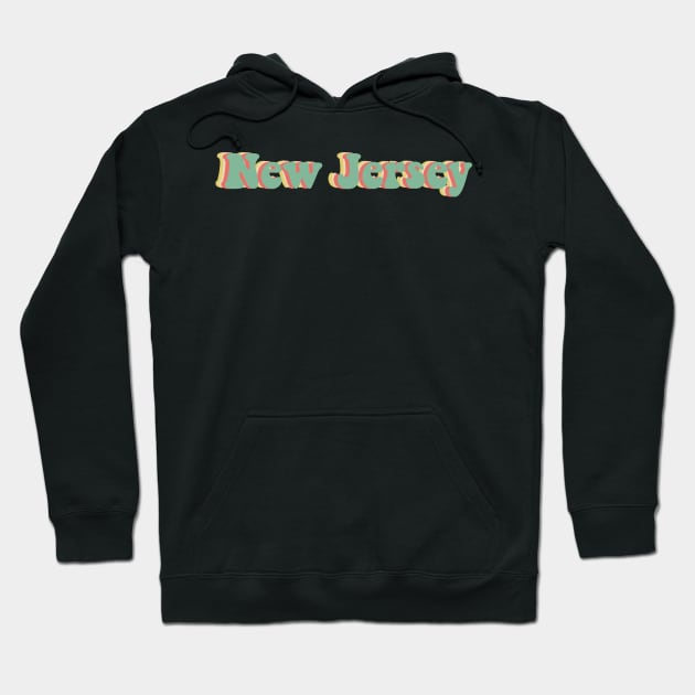 New Jersey 70's Hoodie by JuliesDesigns